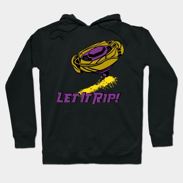 beyblade purple/gold Hoodie by Lins-penseeltje